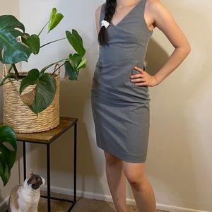 banana republic gray dress